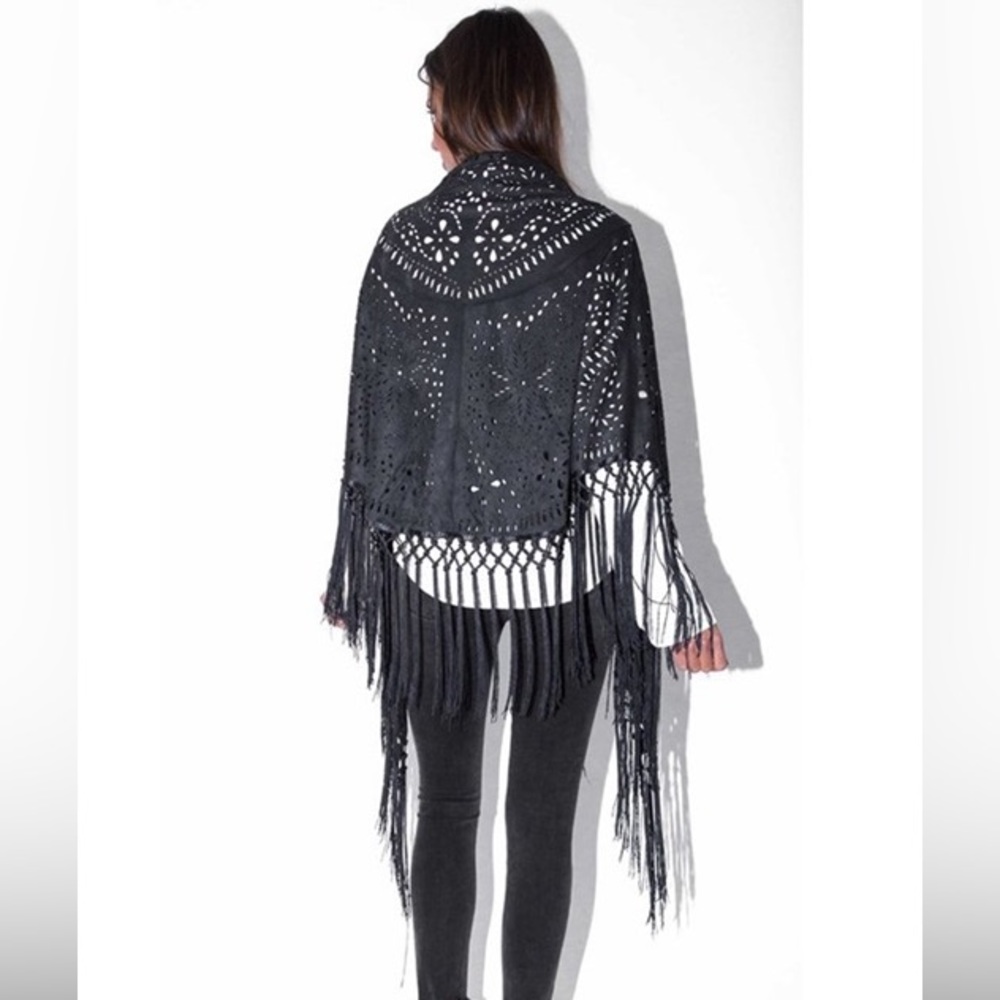 Fringe suede muche-et-Muchette shawl from free people
